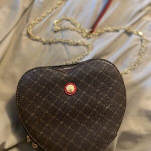 Authentic Rioni heart-shaped crossbody